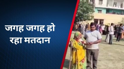 अमेठी: कड़ी धूप के बाद भी मतदाताओं में उत्साह, पोलिंग सेंटरों पर लगी लाईनें