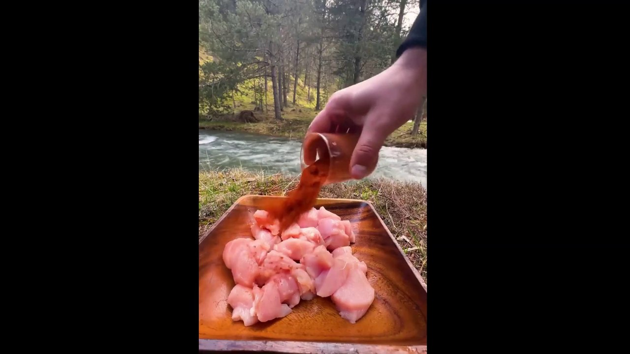 Menwiththepot Steak  with chimichurri sauce, served with crunchy toasted bread  ASMR cooking 