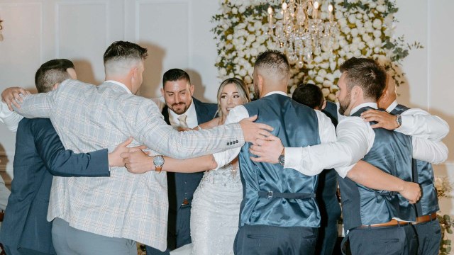 Bride Dances With Significant Men In Her Life For Dad-Daughter Dance Follow Father's Passing | Happily TV