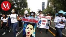Madres buscadoras marchan en avenida Reforma de CdMx