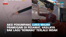 Aksi Penumpang Lukis Wajah Pramugari di Pesawat, Hasilnya Bak lagu 