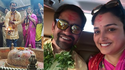 Nirahua Amrapali Dubey ने किया Vindhyavasini Temple और  Markandey Mahadev के Darshan, Full Video |