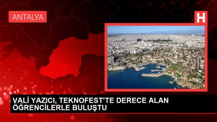 VALİ YAZICI, TEKNOFEST'TE DERECE ALAN ÖĞRENCİLERLE BULUŞTU