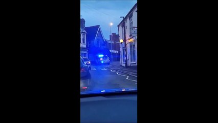 Rushden - armed police in Church Street
