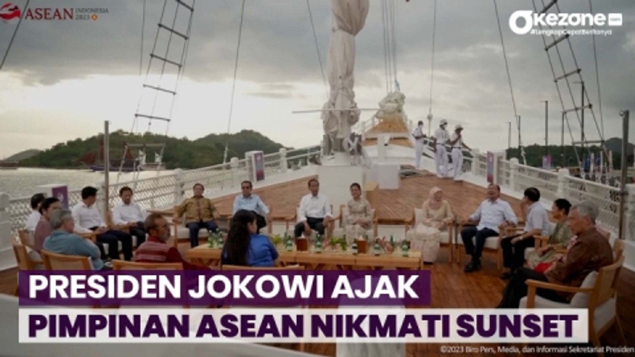 Momen Hangat Presiden Jokowi Ajak Pimpinan ASEAN Nikmati Sunset di Labuan Bajo