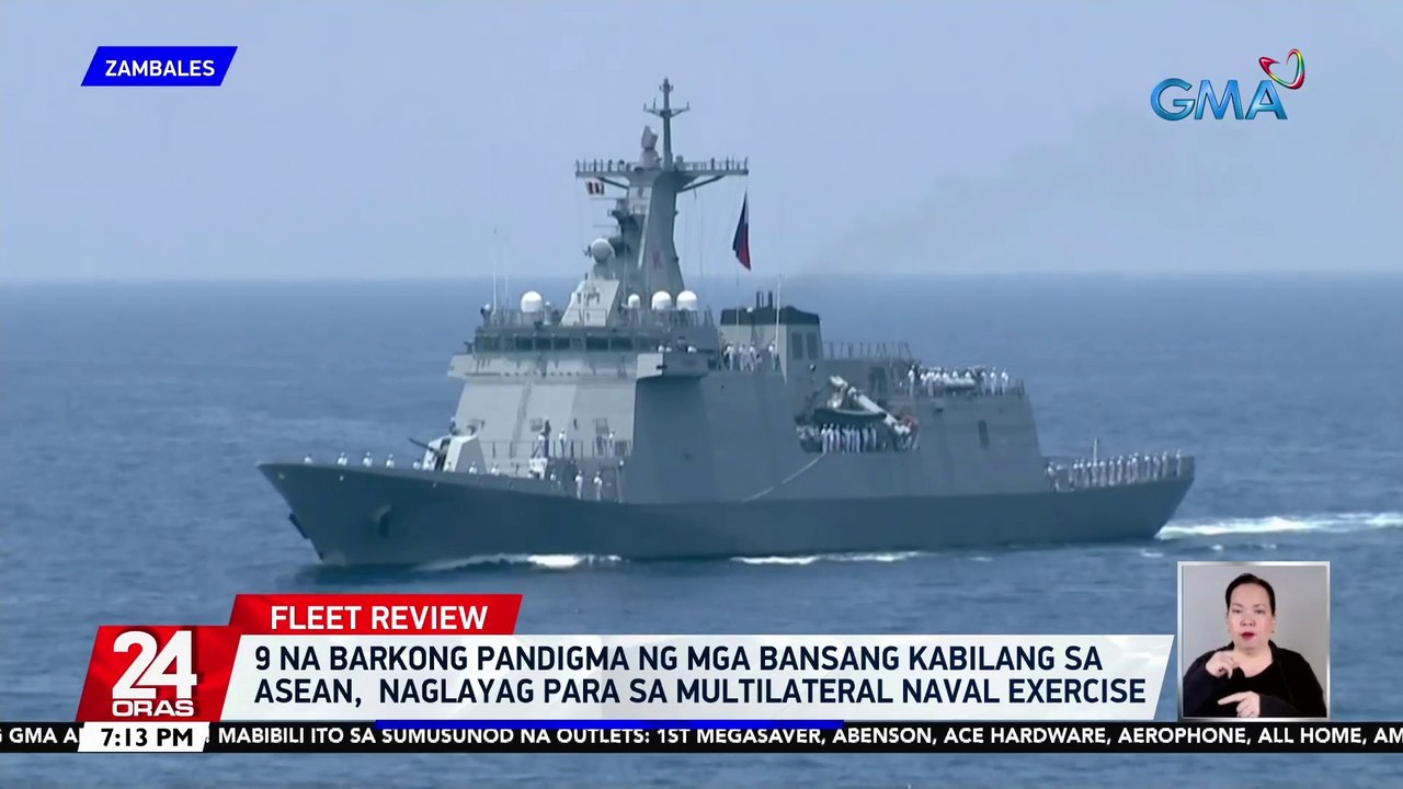 9 na barkong pandigma ng mga bansang kabilang sa ASEAN, naglayag para sa Multilateral Naval Exercise | 24 Oras