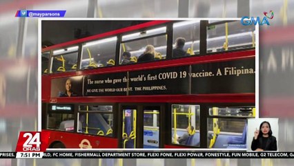 Bus Ad sa UK na may larawan ng isang Pinay at slogan na "We give the World our Best," pinuna ni Sen. Binay | 24 Oras