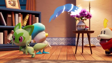 Minivídeo de los Pokémon iniciales de Paldea jugando 