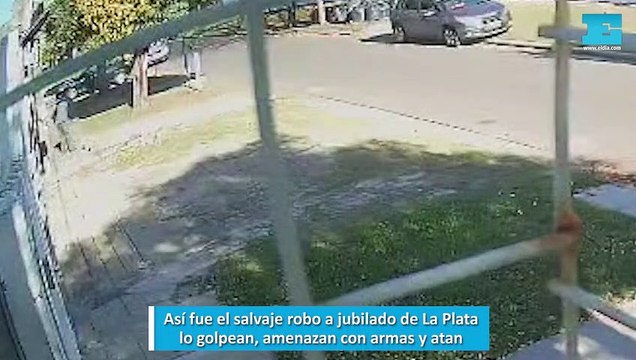 Así fue el salvaje robo a jubilado de La Plata, lo golpean, amenazan con armas y atan