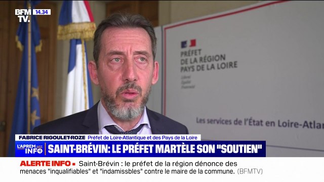 Fabrice Rigoulet-Roze, préfet de Loire-Atlantique apporte son soutien au maire de Saint-Brévin après l'incendie extrêmement choquant de son habitation