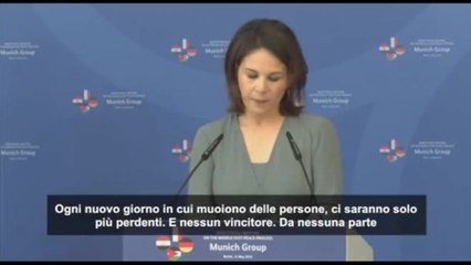 Ministra Esteri tedesca Baerbock: fermare spargimento di sangue a Gaza