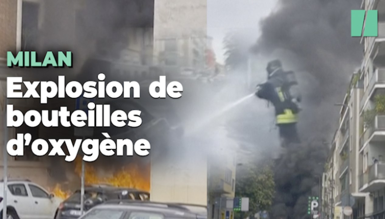 Un camion de bouteilles d'oxygène explose dans un quartier d'habitations à Milan