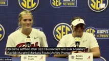 Alabama softball after SEC Tournament win over Missouri