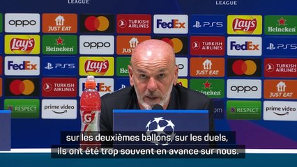 Pioli : “Faire un grand match retour pour renverser le résultat”