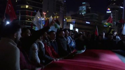 İşgalci İsrail Türkiye genelinde protesto edildi