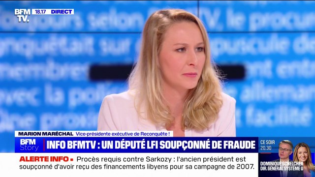 Député LFI soupçonné de fraude: Ce sont toujours les plus moralisateurs qui ont des choses à cacher affirme Marion Maréchal (Reconquête!)