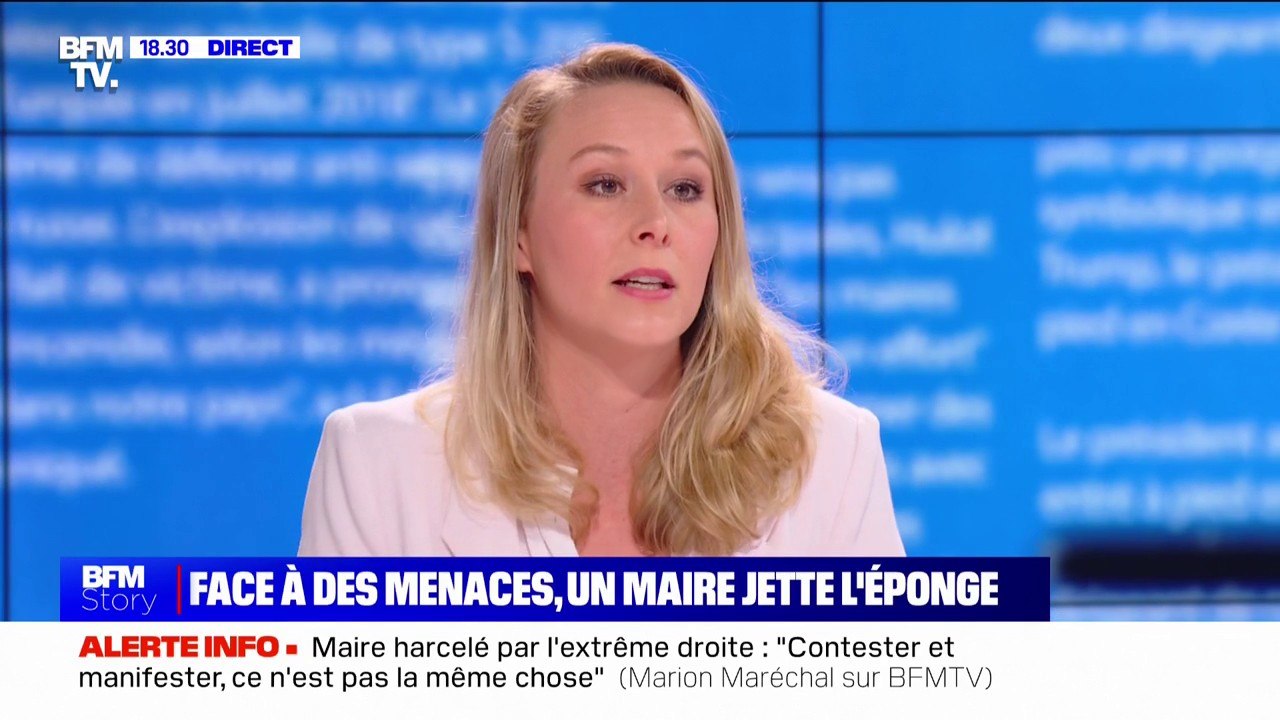 Saint-Brévin: "On est en train d'utiliser ce fait pour culpabiliser l'opinion qui s'opposerait à l'accueil de ces centres de migrants" pour Marion Maréchal