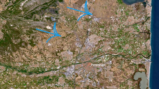 Dans les Pyrénées-Orientales, une sécheresse précoce « inédite » visible depuis le ciel