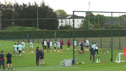 West Ham training ahead of their Euro Conference League semi final against AZ Alkmaar