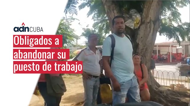 Cuentapropistas obligados a abandonar su puesto de trabajo.