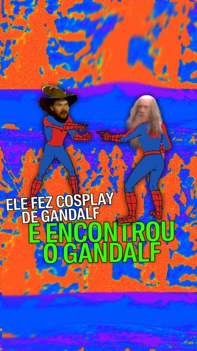 Ele fez cosplay de Gandalf e encontrou o Gandalf