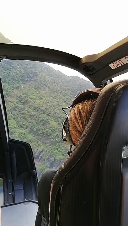La réunion en hélicoptère