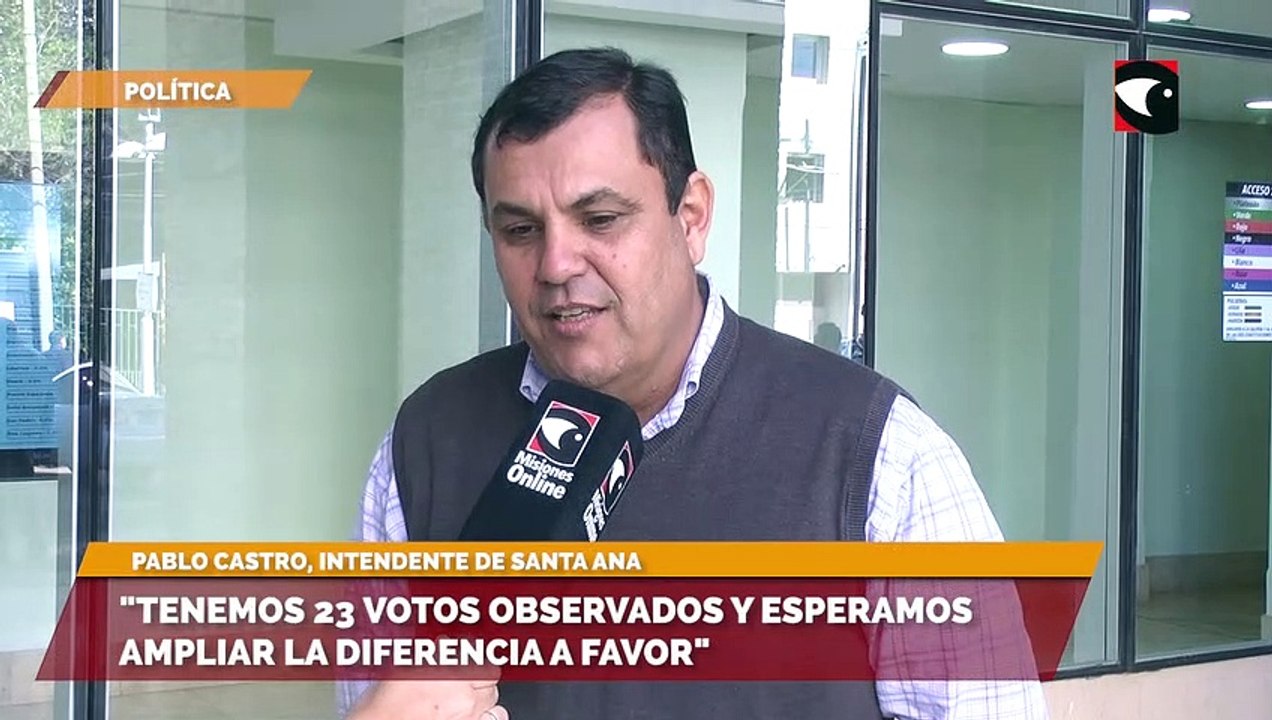 "Tenemos 23 votos observados y esperamos ampliar la diferencia a favor"