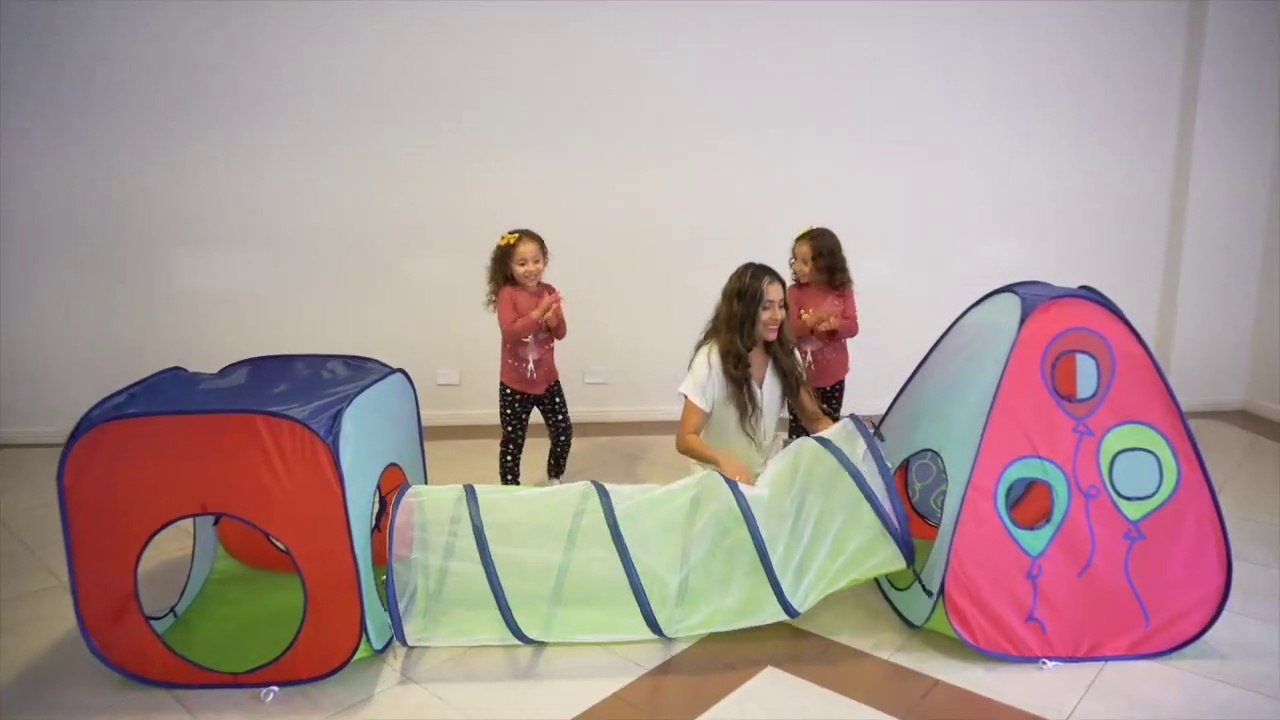 LandCorer 5pc Baby Ball Pits for Toddlers, Kids Play Tent and Play Tunnel, Children Indoor Outdoor Playhouse with Crawling Toys, Boys and Girls Best Birthday Gifts (5 in 1 Kids Play Tent) Toys & Games
