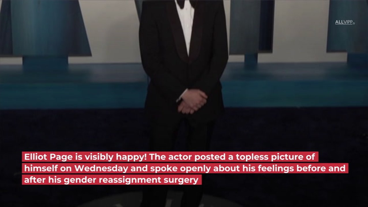 Elliott Page Shares Topless Photo: "The Joy I Feel In My Body"