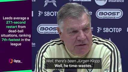 Download Video: Allardyce slams Klopp and Ten Hag for time-wasting