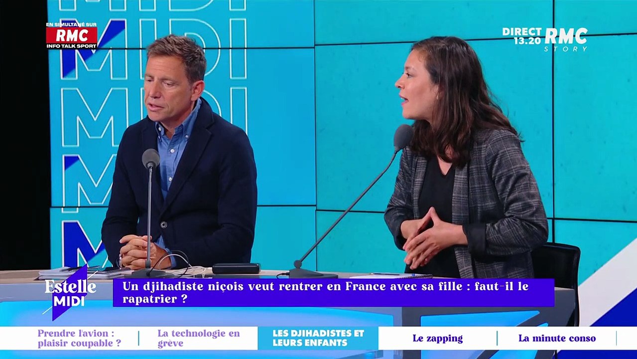 Estelle Denis et Daniel Riolo sur le plateau d'Estelle Midi