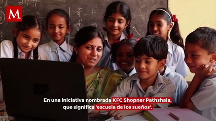 Sucursales de KFC sirven como escuelas para dar clases a niños sin hogar en la India