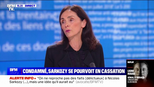 Pour Jacqueline Laffont, avocate de Nicolas Sarkozy, les magistrats de la cour de cassation sont peut-être un peu moins débordés par leur idéologie personnelle
