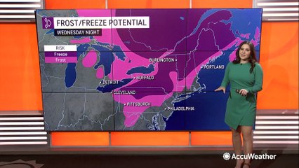 Northeast to remain dry, but cold front to bring frost threat