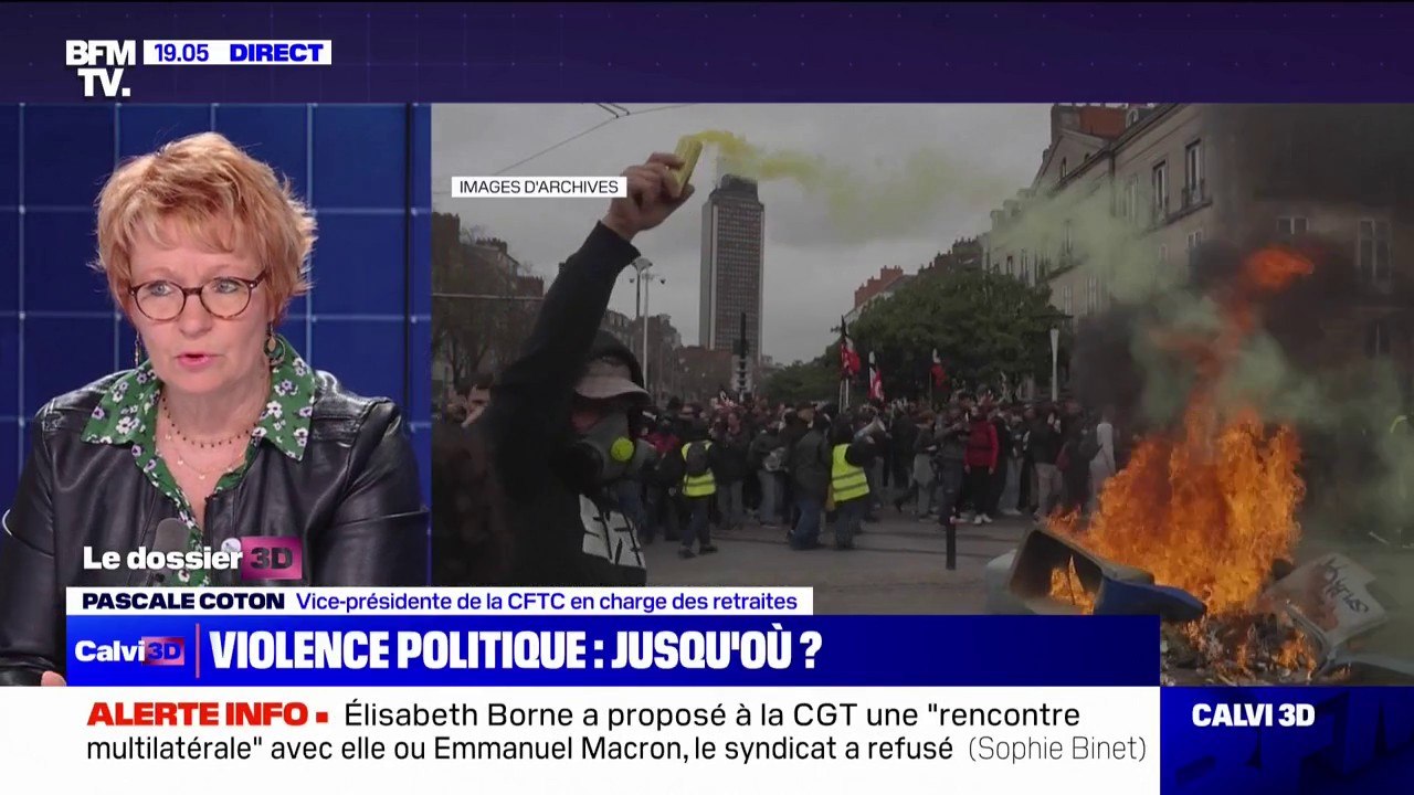 Violences: "Il arrivera un moment donné où ceux qui ont vraiment envie de s'engager ne s'engageront plus" pour Pascale Coton (CFTC)