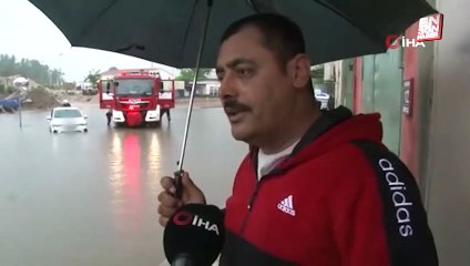 Edirne'de bir kişi göle dönen yola olta attı