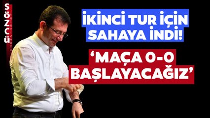 Ekrem İmamoğlu İkinci Tur İçin Sahaya İndi! 'Maça 0-0 Başlayacağız'