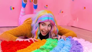 BLACK VS PINK ROOM MAKEOVER! --AWESOME RAINBOW HACKS BY 5-Minute Crafts