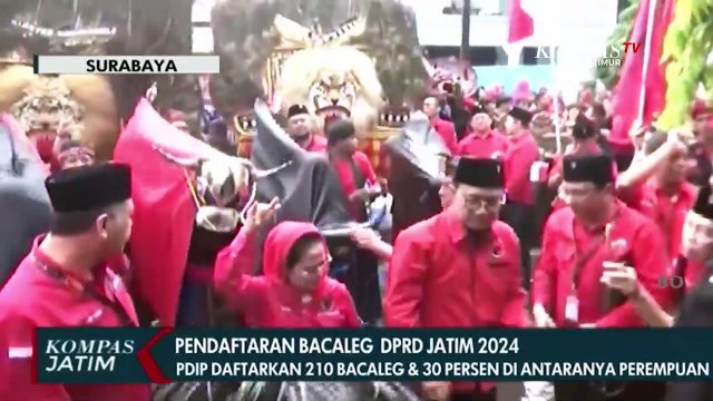 Pendaftaran Bacaleg 2024, PDIP Targetkan 44 Kursi di DPRD Jawa Timur