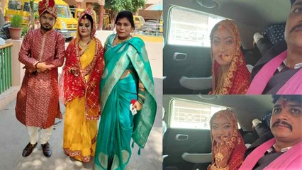 Banda में शादी की रस्मों के बीच तो Mirzapur में विदाई के वक्त पोलिंग बूथ पहुंची दुल्हन