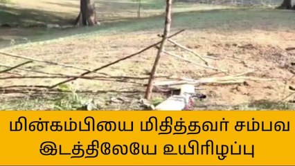 வேலூர்: மின்சாரம் தாக்கி உயிரிழந்த இளைஞர் - பரபரப்பு!