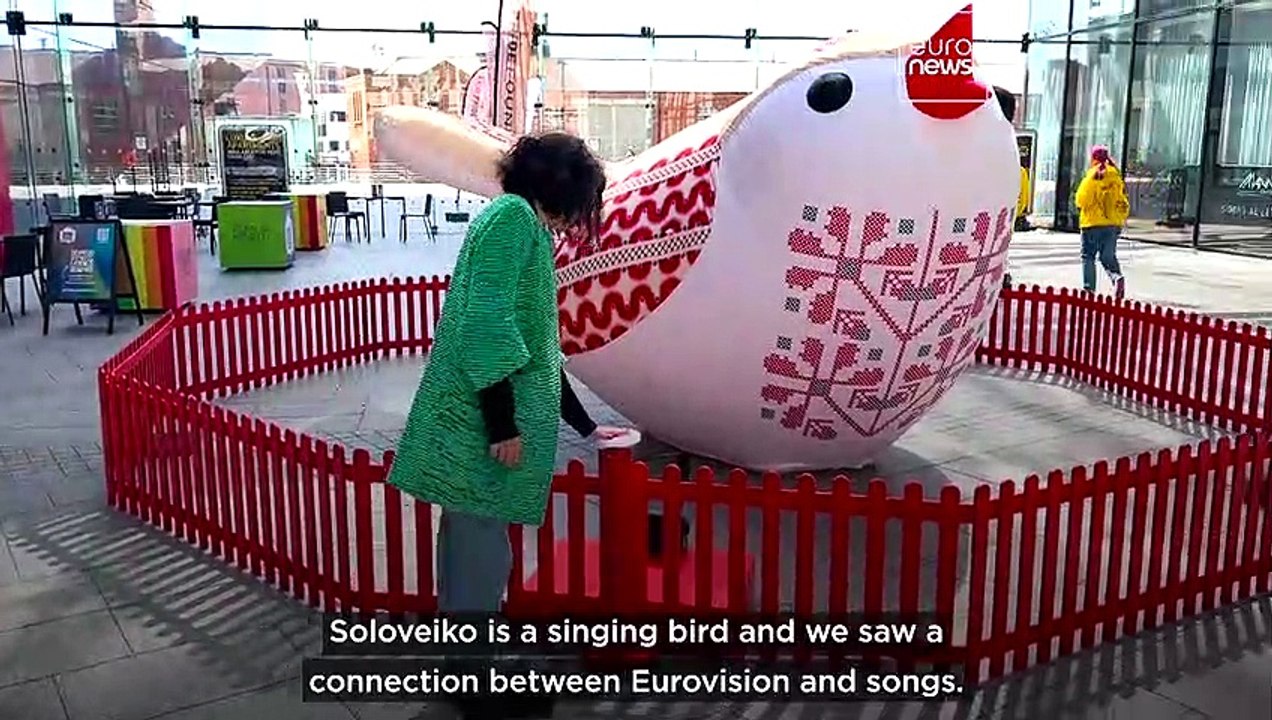 Ukrainian songbird installations travel to Liverpool for Eurovision Song Contest