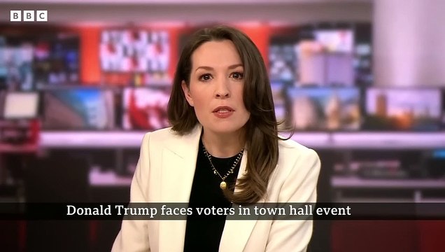 Donald Trump talks Ukraine war and pardoning US Capitol rioters in CNN town event - BBC News