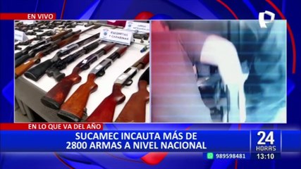 Descargar video: Desde revólveres hasta armas artesanales: el armamento incautado por la Sucamec