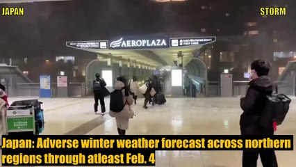 Apocalypse in Japan! Arctic blast turned Japan's Hokkaido into snow Tsunami