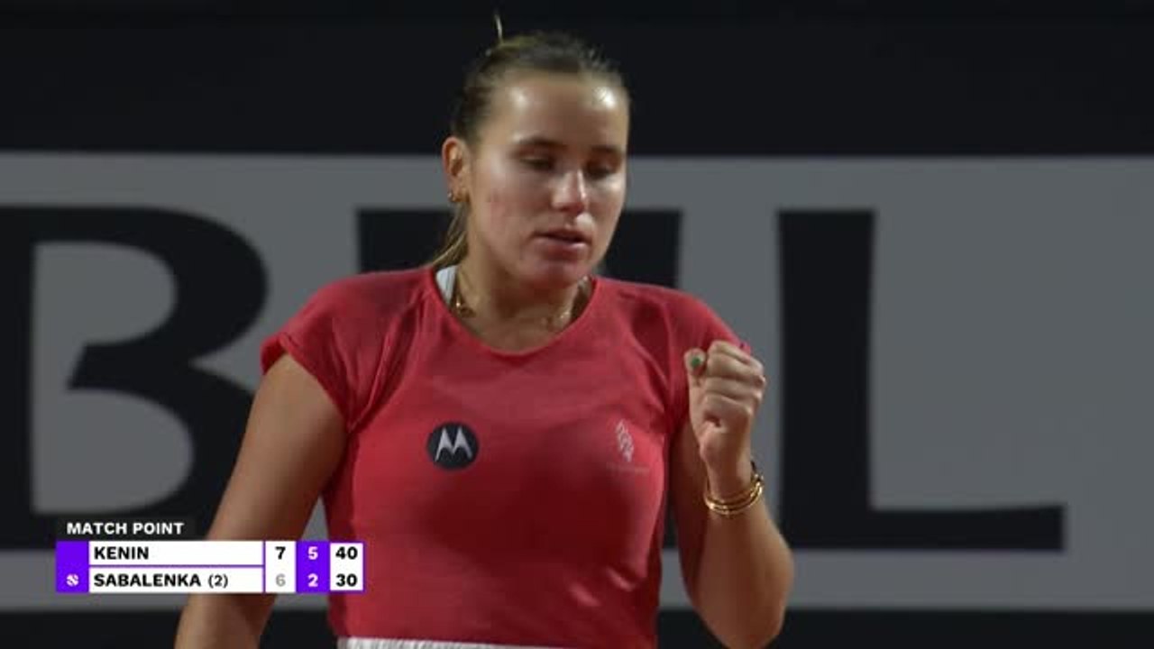 Rome - Kenin met Sabalenka KO au deuxième tour
