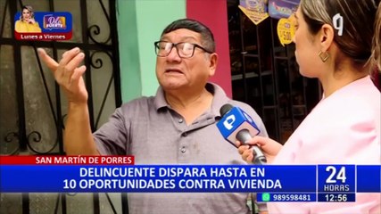 SMP: delincuente dispara hasta en diez oportunidades contra una vivienda