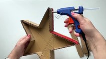 Christmas Decoration idea with Cardboard | DIY Affordable Christmas craft idea