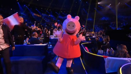 Moment Peppa Pig makes impromptu conga line cameo at Eurovision semi-final