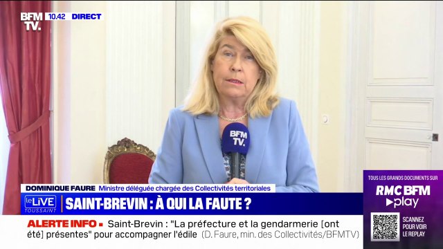 Dominique Faure, ministre déléguée chargée des Collectivités territoriales: Nous pensons avoir agi, avec le préfet et la gendarmerie, comme nous le pensions nécessaire